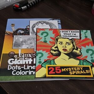 Adult Bundle of Mystery Spiral Coloring Books